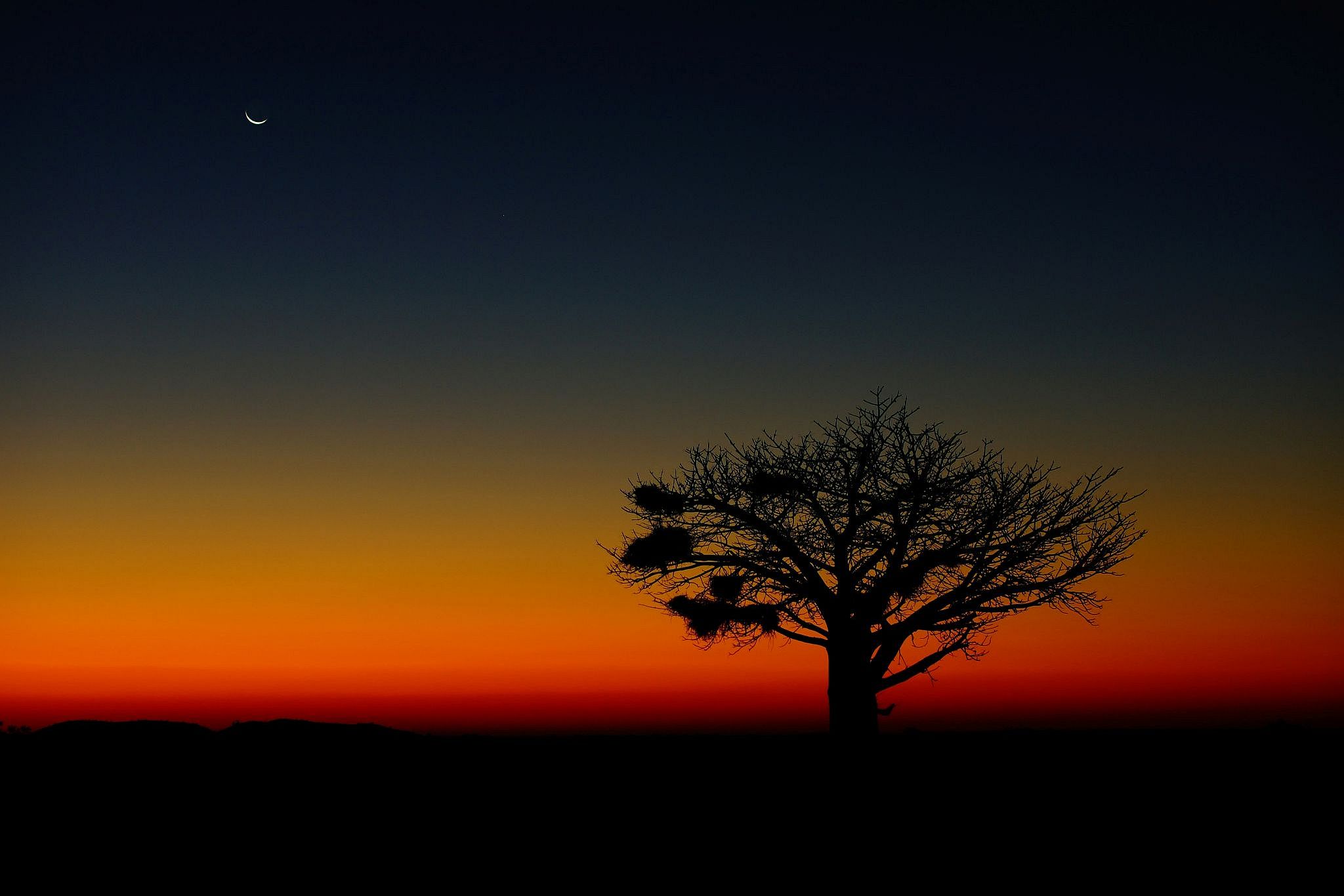 Botswana Sonnenuntergang
